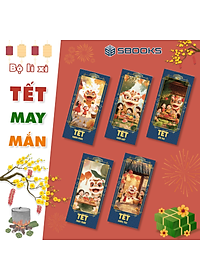 Combo 5 Cái Bao Lì Xì Thiết Kế Họa Tiết Hình Lân 2025 Giấy Cứng C150 Siêu Dày Dặn - SBOOKS