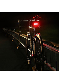 Đèn đuôi nhấp nháy đèn cảnh báo sau cho xe đạp thể thao màu đỏ A02 siêu sáng, chống nước, thời gian sáng lên đến 200h Mai Lee