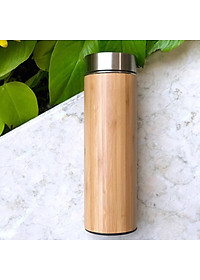 Bình giữ nhiệt vỏ tre 350/450ml (Quà tặng sinh nhật, Doanh nghiệp...)