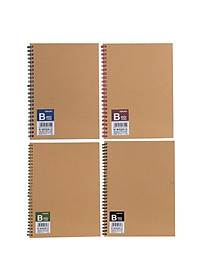 Sổ Tay Ghi Chép Lò Xo Kẻ Ngang A5 Gáy Xoắn 120 Trang Deli - Phù Hợp Làm Sổ Kế Hoach Planner, Viết Nhật Kí, Tập Vở Học Sinh Sổ Tay Văn Phòng - Màu Ngẫu Nhiên - LA560 ELA560 LPA560