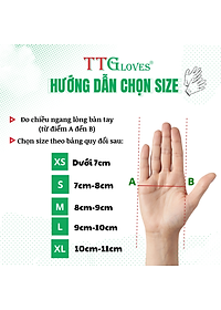 Găng Tay Cao Su Y Tế Size XL Không Bột Nitrile TTGLOVES Màu Xanh (100 Chiếc) 