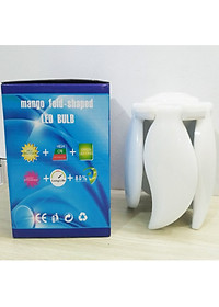 Bóng Đèn Led Hình 4- 5 Cánh Quạt LEDBULB , Đèn Led hình Cánh Hoa thêm 1 bóng trung tâm, Ánh Sáng Trắng Tiết Kiệm Điện siêu sáng, chuôi E27