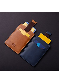 Ví nam da bò Lata (Thời trang nam đựng namecard - Ví da thật LVN77)