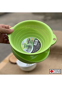 Bộ rổ chậu tròn Sanada Seiko, nhựa PP cao cấp bền đẹp và an toàn, cho thời gian sử dụng lâu dài - nội địa Nhật Bản