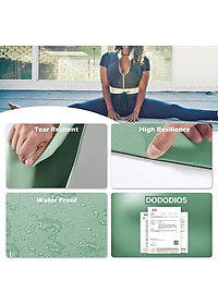 [LOẠI TỐT - HÀNG CAO CẤP] Thảm Tập Yoga 8mm, Tập Gym dộ dày 5-8mm 2 Lớp không mùi chống trơn trượt - Chính hãng dododios