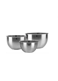 Set 3 Âu Inox Trộn Bột, Làm Bánh Tiện Ích Zwilling Hàng Đức 17- 21- 26cm- Bát Trộn Inox Cao Cấp- HÀNG CHÍNH HÃNG MINIIN