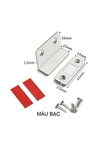 Bộ Nam Châm Vuông 90 Độ KUNBE Gắn Dán Cửa Tủ, Lực Hút Mạnh, Chắc Chắn