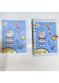 Sổ takenote văn 6, sổ tay ghi chép giúp học tốt văn 6 có 2 bản là sổ còng Binder và sổ lò xo A5 trang trí sticker