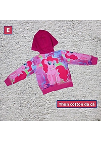 Áo khoác bé gái hình ngựa Pony từ 11-43kg - Áo lạnh nữ - PONY - Thun cotton da cá in 3D cực chất- Hương Nhiên