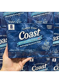 Lốc 8 cục xà phòng Coast Classic Scent 113g - USA