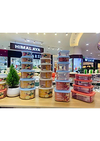 Hộp Đựng Thực Phẩm Chữ Nhật Nhiều Cỡ Có Nắp Sản Xuất Theo Tiêu Chuẩn Nhật Bản Inochi ( Tặng kèm khăn lau đa năng pakasa ) - Hàng Chính Hãng ( Giao màu ngẫu nhiên)