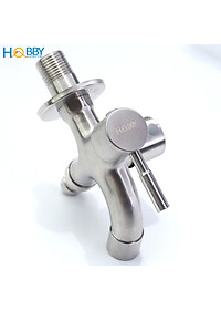 Vòi củ sen lạnh đa năng 2 đầu xả Inox 304 ren 21 Hobby home decor CS1