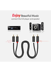 Cáp AV 2 đầu hoa sen (RCA) dài 2M Ugreen 10518 - Hàng chính hãng