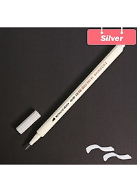 Bút lông mềm cây lẻ Lalunavn 10 màu sắc đầu Brush có nhũ STA Metallic Marker Pen Drawing - A13