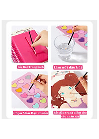 Đồ chơi Trang Điểm Cắt Dán và Tô Màu Nước - Mideer Makeup Manual