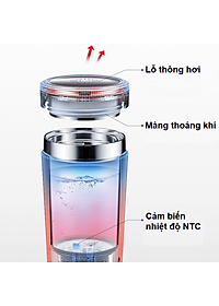 Bình đun nước kiêm giữ nhiệt cao cấp Morphy Richards MR6060, chất liệu inox 304, inox 316L , dễ dàng thay đổi kiểm soát nhiệt đô, dung tích 350ml- Hàng chính hãng