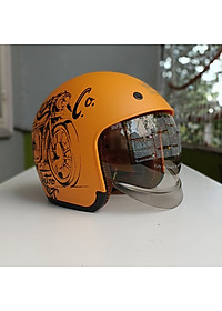 Nón bảo hiểm 3/4 (Openface) M139 Tem V7 Vàng