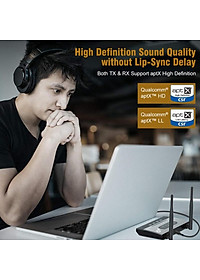 SOAIY Bộ Thu Phát Nhạc Bluetooth 5.0 Đa Chức Năng NFC, Hỗ trợ APTX HD / APTX LL / APTX SPDIF / AUX BT-B22 - Hàng Nhập Khẩu