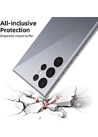ốp lưng silicon cho Samsung Galaxy S23 Ultra / S23 Plus / S23 5G hiệu HOTCASE Ultra thin - siêu mỏng 0.6mm, thiết kế trong suốt, chống trầy xước - Hàng nhập khẩu