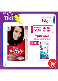 Thuốc nhuộm dưỡng tóc phủ bạc thảo dược Bigen Speedy Thương hiệu Nhật Bản 80ml dạng kem