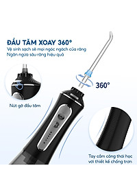 Tăm nước cầm tay h2ofloss hfp11, phiên bản mới nhất với dây sạc usb Type C và tăng cường khả năng chống nước