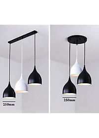 Đèn thả HIOKE phong cách sang trọng trang trí nội thất cao cấp D250 (mm) - kèm bóng LED chuyên dụng.