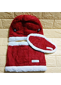 Combo nón và khăn cổ và khẩu trang len - Tặng vòng tay thủy tinh pha lê