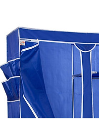 Tủ Quần Áo Cải Tiến Thế Hệ Mới, Tủ Vải Quần Áo 3 Buồng 8 Ngăn 1,7m Cao Cấp