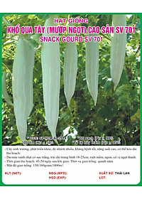 Hạt giống Mướp ngọt - Khổ qua Tây da trắng cao sản VTS183