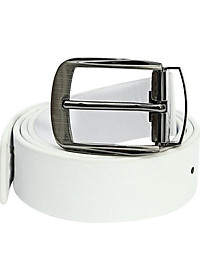 Thắt Lưng Nam Da Bò Đầu Kim Huy Hoàng HT4107 (120 x 4 cm) - Trắng