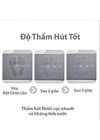 Thảm Lau Chân Nhà Tắm Đa Năng Chất Liệu Chống Trơn Trượt Cao Cấp, Thấm Hút Tốt 40x60cm Chính Hãng TOKDODO -( Màu Và Chữ Ngẫu Nhiên)