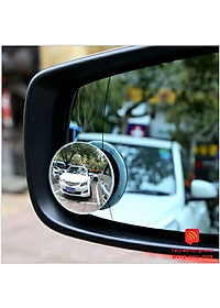 Gương cầu lồi gắn kính hậu ô tô xoay 360 xóa điểm mù