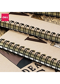 Sổ tay ghi chép gáy xoắn kẻ ngang A5 B5 60 trang hình Vua cướp biển One Piece Deli - Phù hợp học sinh văn phòng - Mẫu ngẫu nhiên - EN004