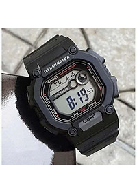 Đồng Hồ Nam Dây Nhựa Casio Standard W-737HX-1AVDF Chính Hãng - W-737HX-1A Pin 10 Năm