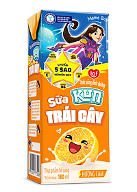 Thùng 48 Hộp Sữa Trái Cây Hương Cam KUN 180ml/hộp ( thẻ cào)