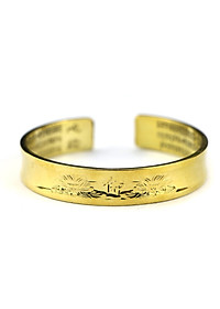 VÒNG TAY HOA SEN CHỮ PHẬT KHẮC BÁT NHÃ TÂM KINH BẰNG ĐỒNG