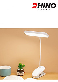 Đèn học LED gắn kẹp bảo vệ mắt chống cận cảm ứng Rhino L401, tích điện đa năng làm việc, để bàn học - Hàng chính hãng