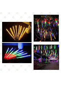 [Trang Trí Đẹp] Bộ Đèn Led Sao Băng KhoNCC Hàng Chính Hãng - Treo Trên Cao Đủ Màu 8 Ống 50 Cm - Chống Nước Để Ngoài Trời - KLM-8LSB5T