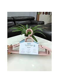 Set 10 cái Móc áo đầm vuông Hara 180 Bằng Nhựa Cao Cấp Inochi Nhật Bản (407 x 80 x 220 mm) - Giao Màu Ngẫu Nhiên