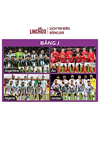 Lịch thi đấu bóng đá World Cup 2026 ( Kích thước 86 cm X 65 cm) chữ to, nhìn rõ