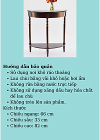 Bàn Console Bán Nguyệt Chân Tiện Màu Nâu 4403 - Thương hiệu Viet Home Decor