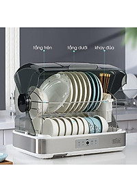 Máy sấy chén bát cao cấp Công nghệ khử trùng tia UV nhiệt độ 70 độ C  Hàng Nhập Khẩu