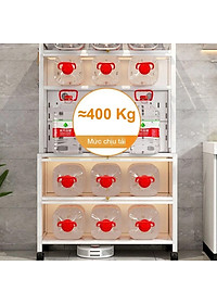 Tủ Bếp Đa Năng Nắp Đậy 5 Tầng Tối Ưu Không Gian Lưu Trữ Kệ Để Lò Vi Sóng Thông Minh