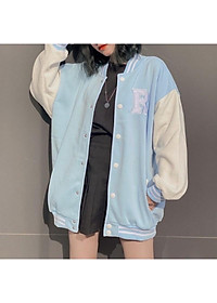 Áo Khoác Bomber Nỉ Bông Jemcloset Ray Tay Dài Form Rộng Unisex Nam Nữ Ulzzang KUN