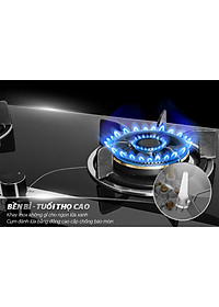 Bếp gas âm kính Sunhouse SHB8836, Mặt kính cường lực siêu bền, Có cảm biến tự động ngắt gas, Hàng chính hãng - Bảo hành 24 tháng tại nhà