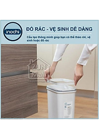 Thùng Rác Nhựa Cao Cấp Nắp Lật 15 Lít Inochi Nhật Bản - Phù Hợp Với Không Gian Sống Hiện Đại