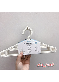 Set 10 chiếc móc áo mỏng trẻ em Hara 185 hàng cao cấp - giao màu ngẫu nhiên