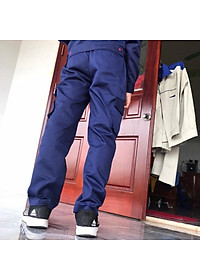 Quần kaki tím than túi hộp bảo hộ lao động SHUNI loại dày