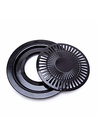 Bếp Gas Đôi Chén Nhôm RAINY hoa văn màu sắc ngẫu nhiên + tặng vĩ nướng chống dính - Hàng chính hãng