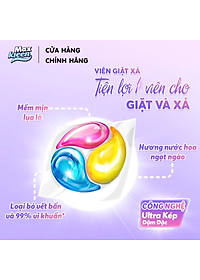 Túi Viên Giặt Xả MaxKleen 2 Trong 1 Hương Dấu Ấn Ngọt Ngào (34 viên/ túi)